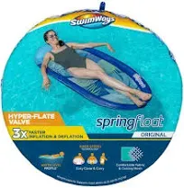 NEW SwimWays Original Spring Float HYPER-FLATE VALVE Dark Blue SHIPS FAST