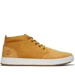 TIMBERLAND Mens Davis Square Leather Chukka WHEAT Nubuck Sneakers Shoes Sz 9 NEW