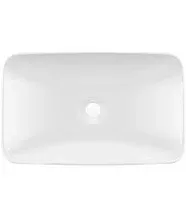 DV-1V0047 DeerValley Ally 19'' x 12'' Vessel Sink Semi-Recessed Rectangular Above Counter Basin Drop in Bathroom Sink