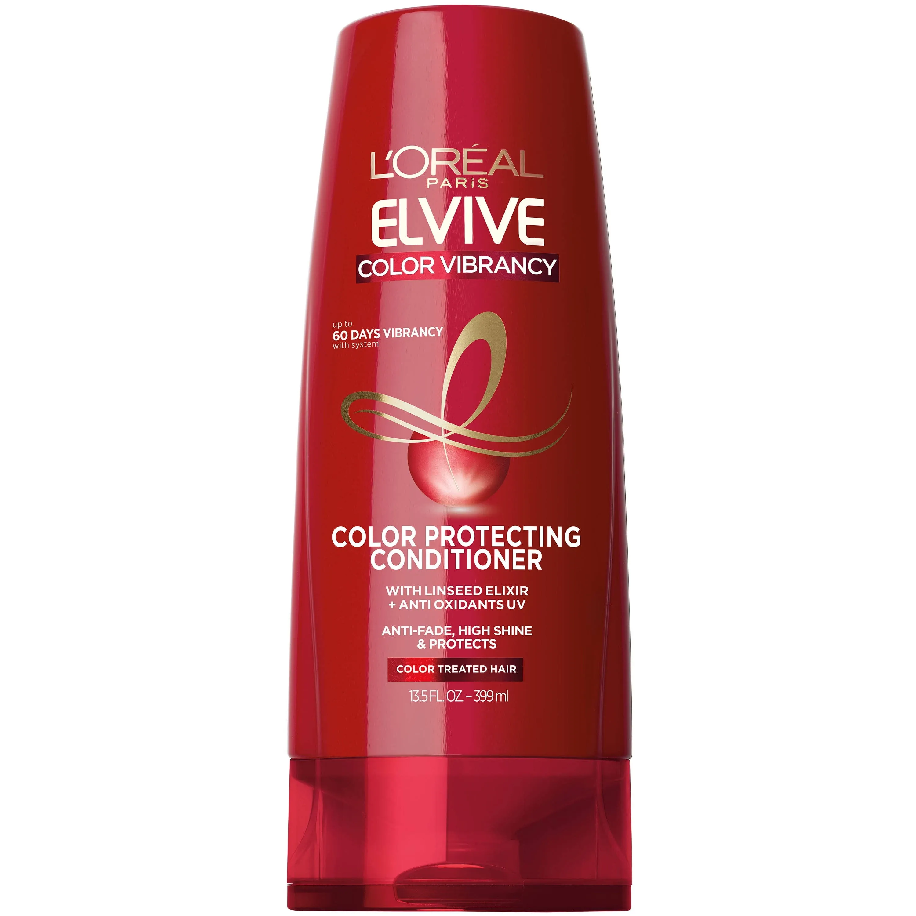 L'Oreal Paris Elvive Color Vibrancy Protection Conditioner Unseeded Elixir, 13.5 fl oz