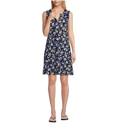 Lands' End Women's Sleeveless Swim Cover-Up Dress