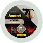 Scotch Double Sided Indoor Mounting Tape, 3/4" x 10 yds., White (110-LONG)