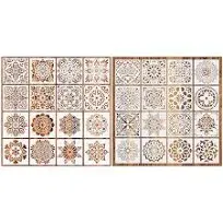 EUNJEE 32 Pcs Reusable Stencils Mandala Stencils Mandala Dot Painting Stencils for Painting Art Scrapbook Templates