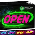 GLI Led Open Sign for Business – Stand Out with 64 Super-Bright Color Comb