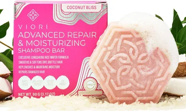 Viori Coconut Bliss Advanced Repair and Moisturizing Shampoo Bar