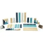 Tegu Magnetic Wooden Blocks - 42 Piece Set Blues