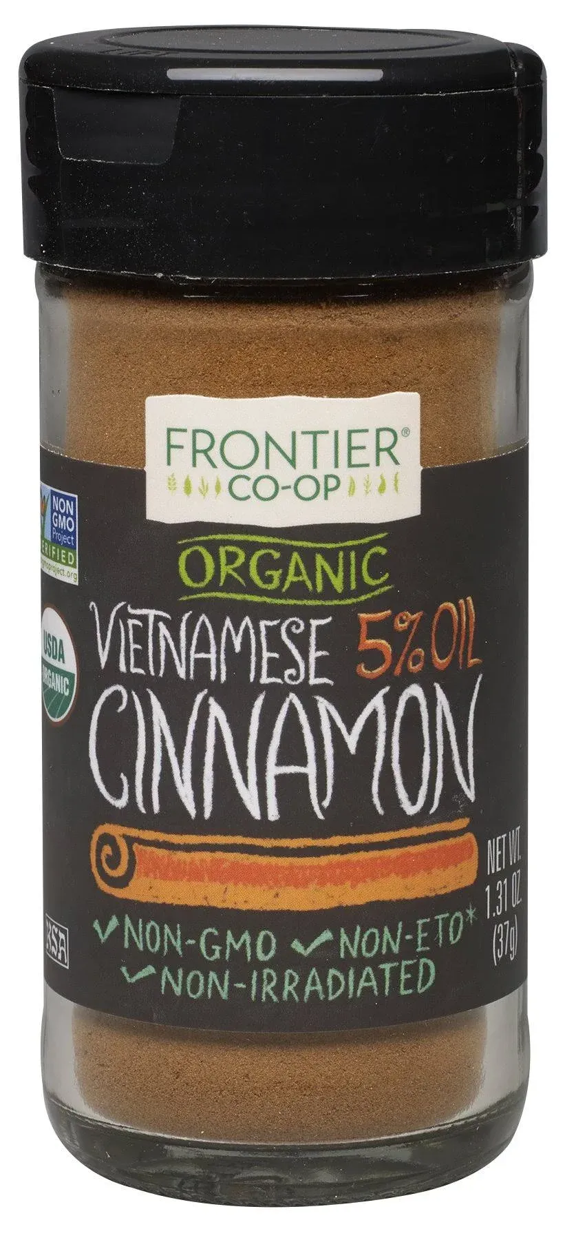 Frontier Organic Vietnamese Cinnamon, Ground, 1.31 Ounce