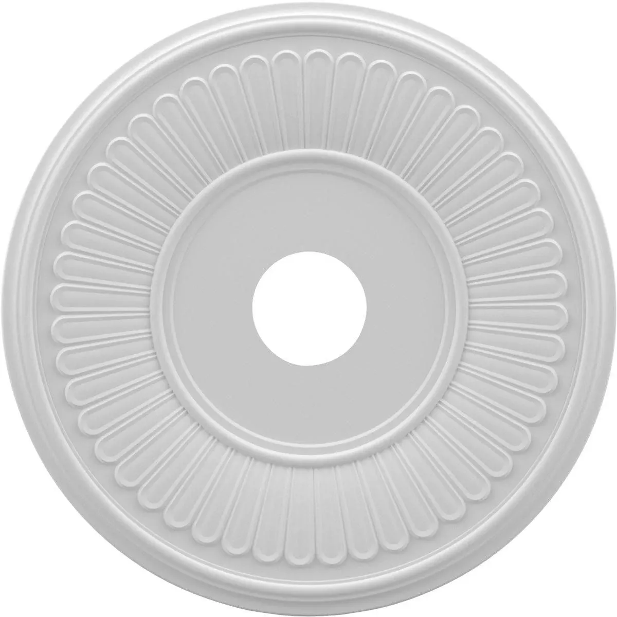 Ekena Millwork Berkshire Thermoformed 19-in W x 19-in L PVC Ceiling Medallion CMP19BE