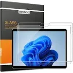 MEGOO Screen Protector for Microsoft Surface Pro 11/10 (2024) - Also Fits Surface Pro 9, Pro 8, and Pro x (13 inch) - Tempered Glass/High