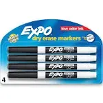 Expo Markers, Dry Erase, Fine Tip, Low Odor Ink