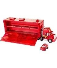 MACK TRUCK TRANSPORTER Mini Racers HAULER - Pixar Cars LIGHTNING McQUEEN FLG70