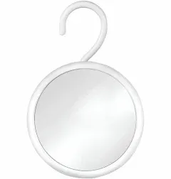 MIRRORVANA Hangable Round Fogless Shower Shaving Mirror with 360° Swivel Rotatable Hook for Hanging and Bonus Anti-Fog Spray