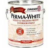 Zinsser® PERMA-WHITE® Exterior Semi-Gloss White/Tintable Mold & Mildew-Proof™ Paint - 1 gal.