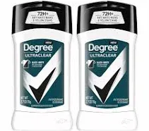 Degree Men UltraClear Black White Antiperspirant Deodorant, 2.7 oz, Twin Pack