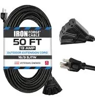 Iron Forge Cable 50 ft Outdoor Extension Cord