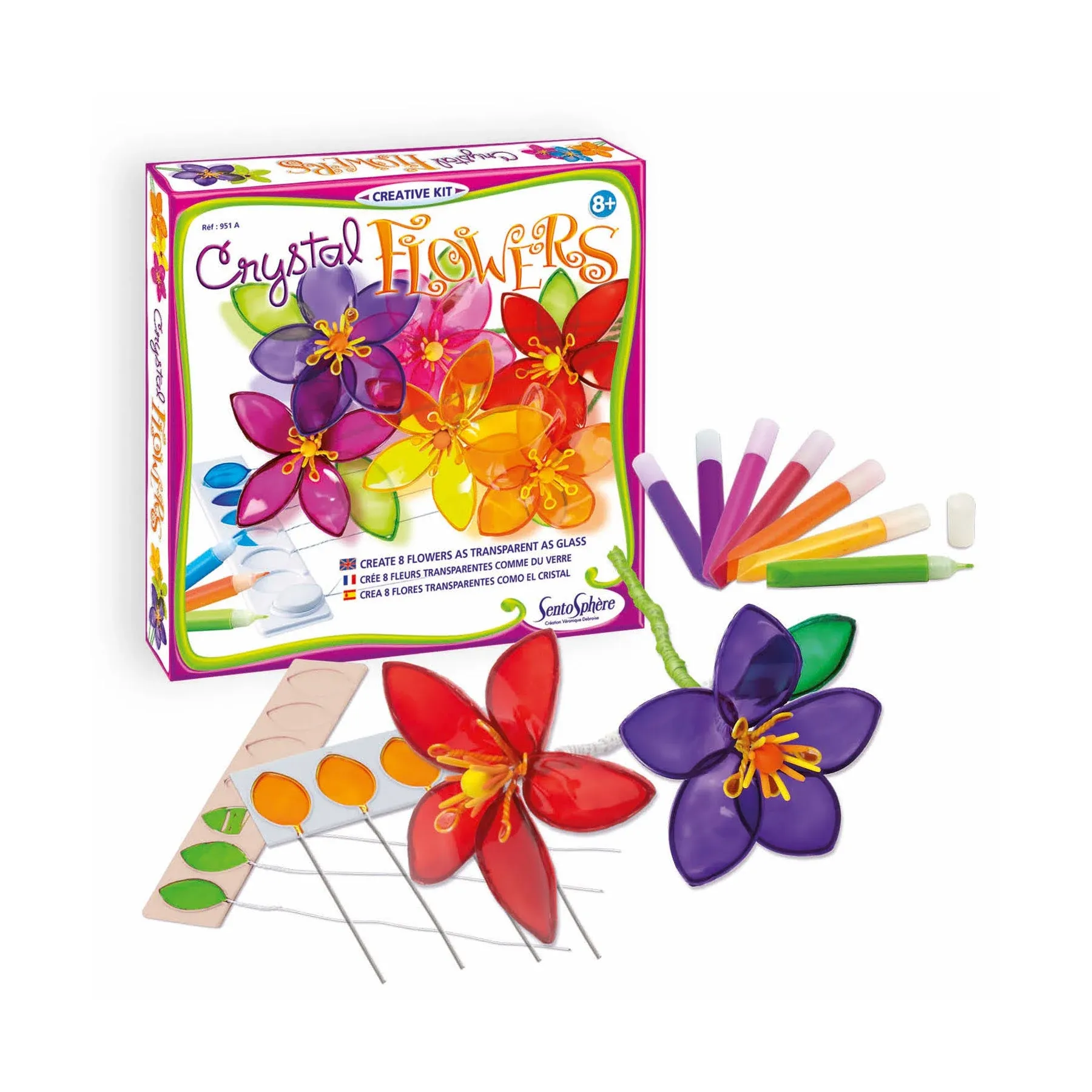 Sentosphere USA Crystal Flowers Creative Kit