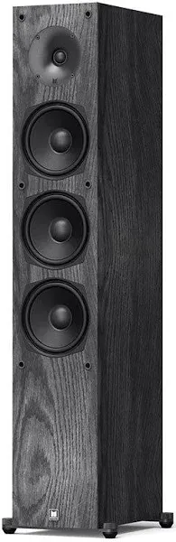 Monoprice Monolith T5 Floorstanding Tower Speaker - Black (Each) Powerful Woofers, Punchy Bass, High Performance Audio, For Home Theater System - Audition Series