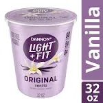 Light + Fit Yogurt, Non Fat, Vibrant Vanilla - 32 oz