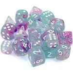 Chessex Dice: Nebula - D6 16mm Wisteria/White Luminary (12)