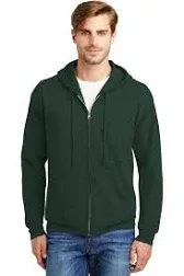 Hanes Men's P180 EcoSmart Full-Zip Hooded Sweatshirt