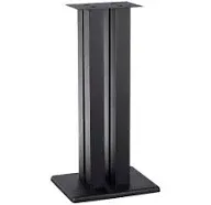 Monolith 24 inch Speaker Stand Each - Black | Supports 75 lbs, - Black