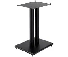 24in Steel Speaker Stand with Adjustable Top Plate (Each) Hold Speakers Weigh...