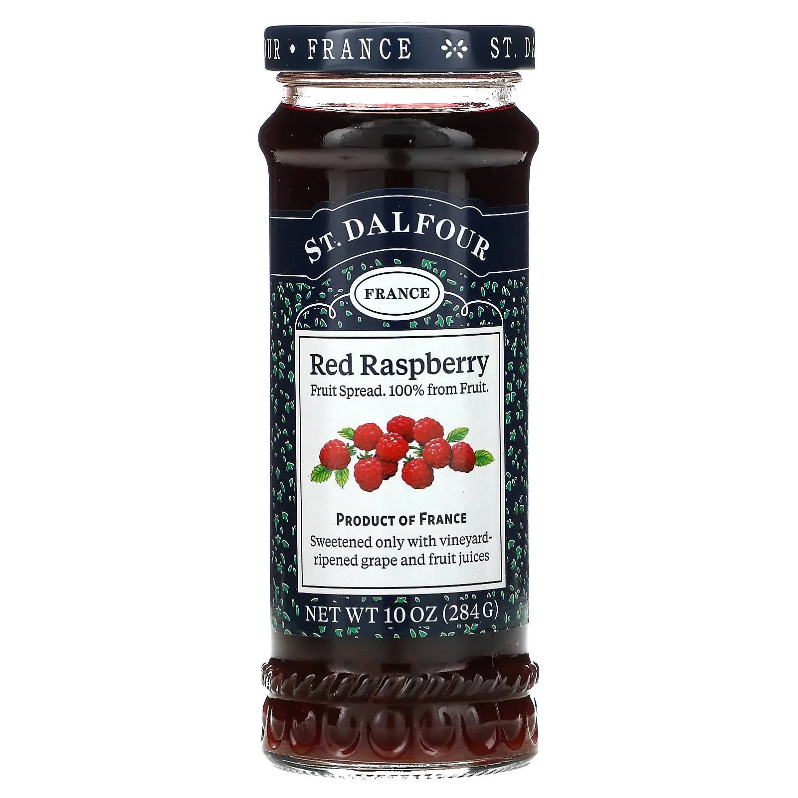 St Dalfour Fruit Spread Red Raspberry 10 oz