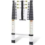 Telescopic Ladder, 12.5FT  Telescoping Ladder with Non 3.8m/12.5FT Aluminum