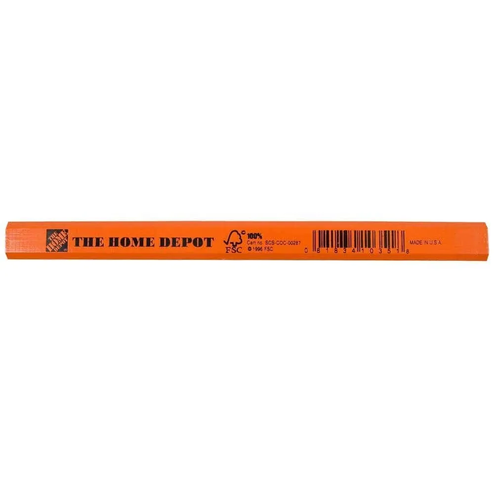 Home Depot Carpenter Pencil - 5 Pack