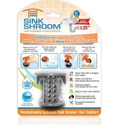 SinkShroom Revolutionary Bathroom Sink Drain Protector Hair Catcher