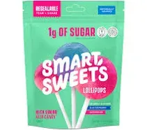 SmartSweets Blue Raspberry/Watermelon Lollipops