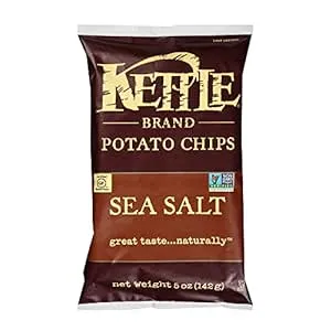 Kettle Brand Natural Gourmet Potato Chips with Sea Salt, 5 oz