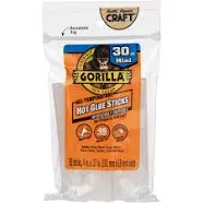 Gorilla 4 inch Mini Hot Glue Sticks, 10 Pack