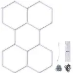 Yescom Hexagon LED Light Honeycomb Car Detail Garage Workshop Retail Studio 24 Pack