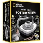 National Geographic Hobby Kit - Complete Pottery Wheel Set, Gray & White