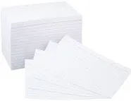 4 X 6&#034; Ruled Lined WHITE Index Note Cards 500 Ct 4X6 FREE SHIPPING