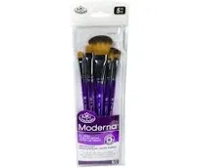 Royal & Lang Nickel Moderna 5pc Oval Mop Variety Brush Set