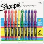 Liquid Pen Style Highlighters, Assorted Ink Colors, Chisel Tip, Assorted Barrel Colors, 10/Set