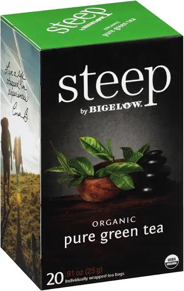 Bigelow Steep Organic Pure Green Tea