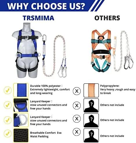 TT TRSMIMA Safety Harness Fall Protection Kit