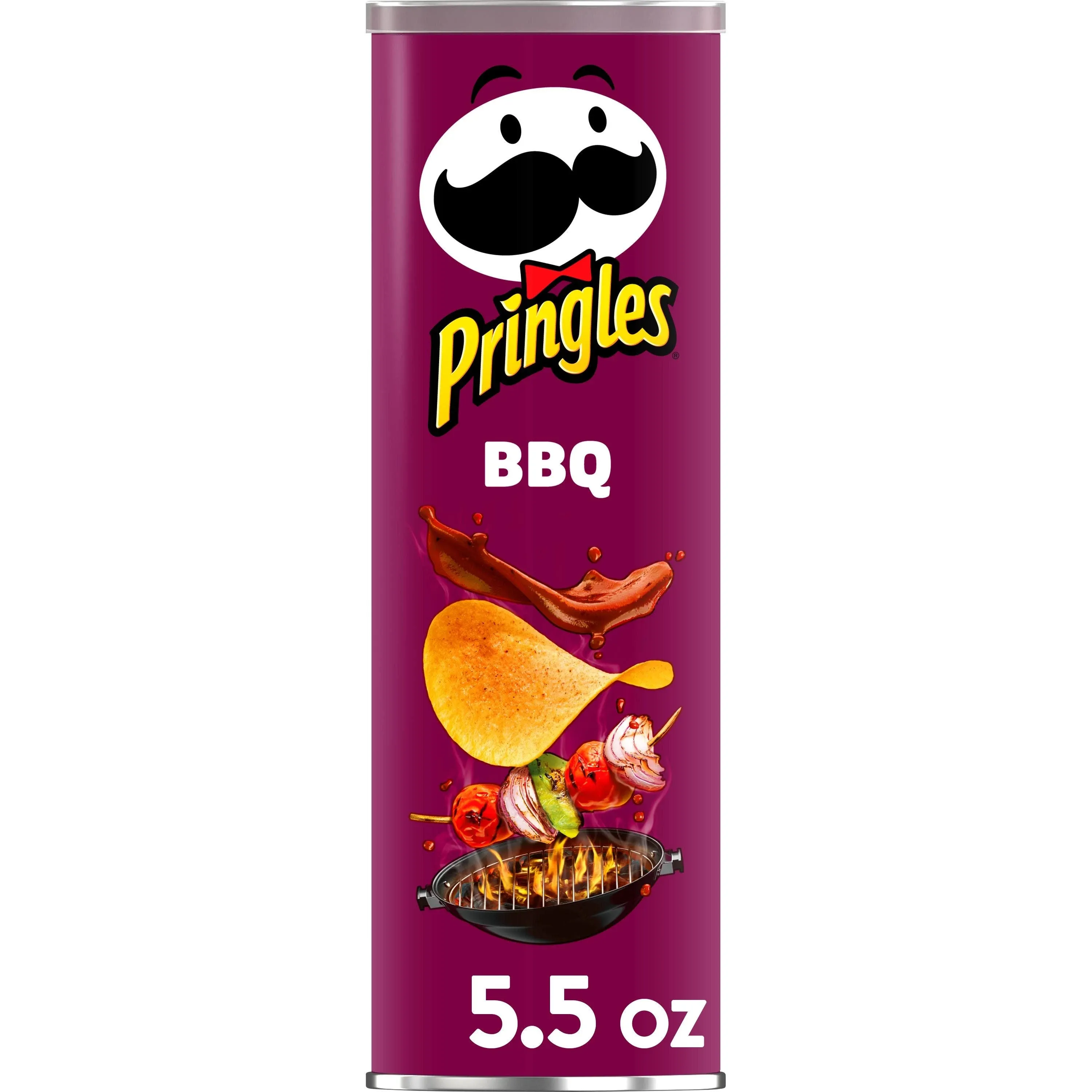 Pringles Potato Crisps, BBQ Flavored - 5.5 oz