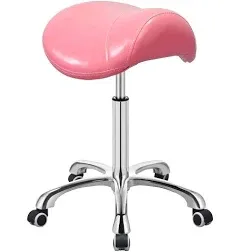 Saddle Stool Rolling Swivel Chair for Dental Office Massage Clinic Salon Cyan