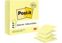 3M Post-it Pop-Up Notes Canary Yellow 24 Pack