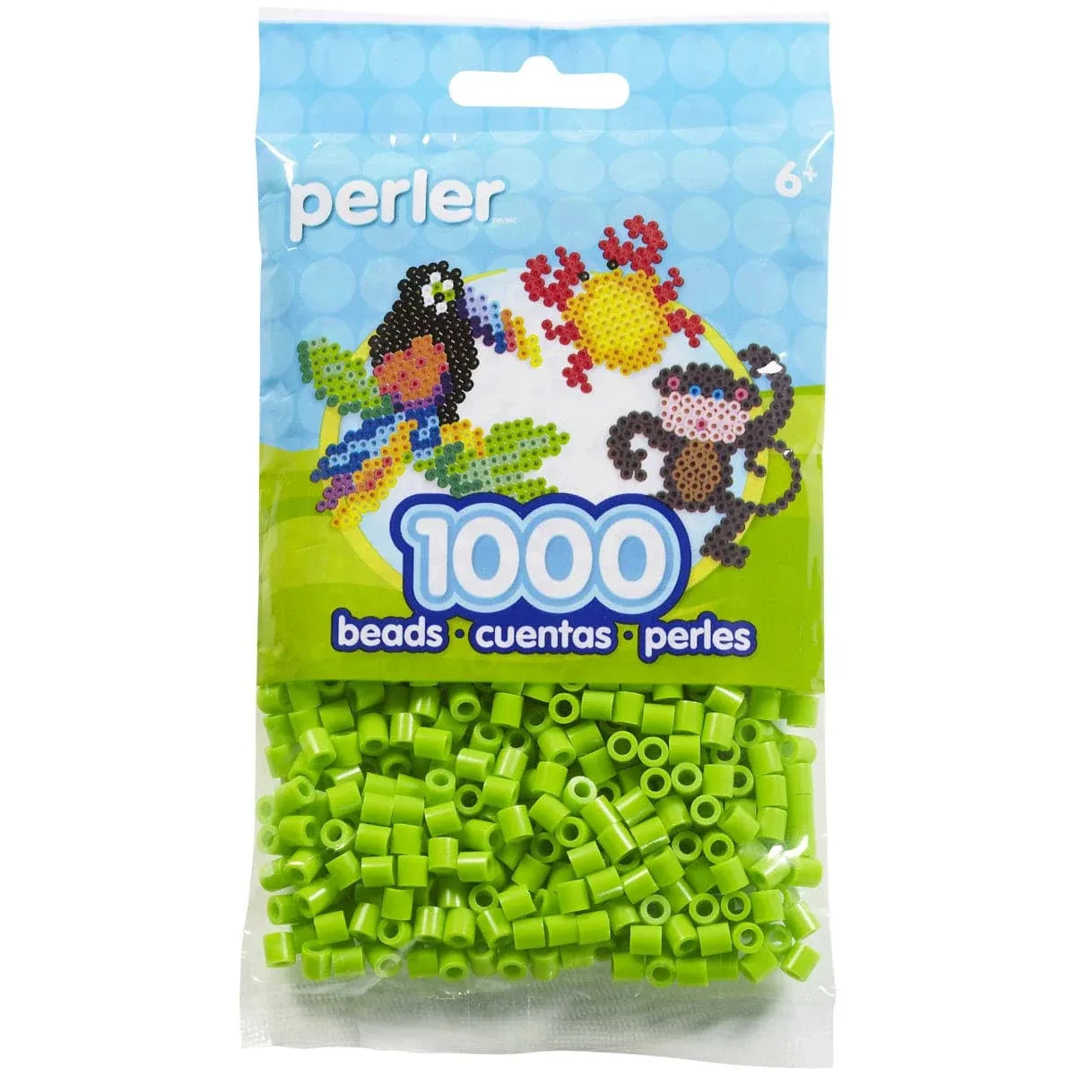 1,000 Perler Beads - Parrot Green