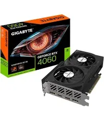 GIGABYTE - NVIDIA GeForce RTX 4060 WINDFORCE OC 8GB GDDR6 PCI Express 4.0 Graphics Card - Black