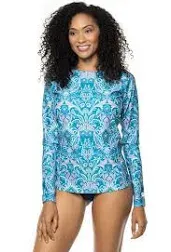 Coolibar UPF 50+ Women's Hightide Long Sleeve Swim Shirt - Sun Protective