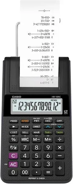 Casio HR-10RC Portable Printing Calculator