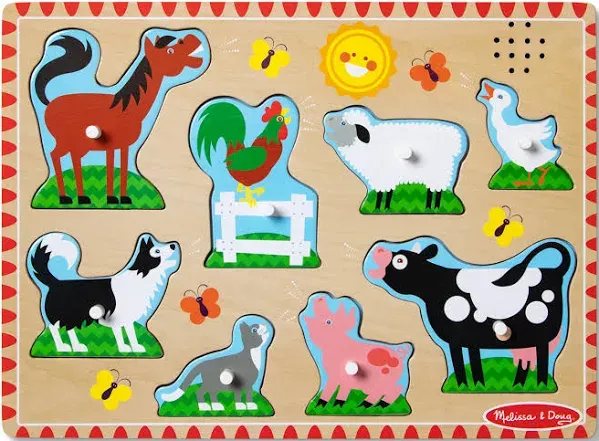 Melissa & Doug Farm Animals Sound Puzzle