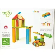 42 Piece Tegu Magnetic Wooden Block Set, Sunset