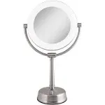 Zadro Surround Light Dimmable Sunlight Vanity Mirror, Nickel